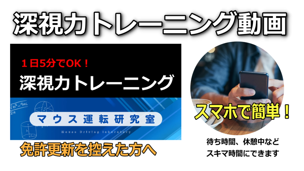 検査員が教える「深視力検査クリアのコツ」~イメージが大事です~ | マウス運転研究室